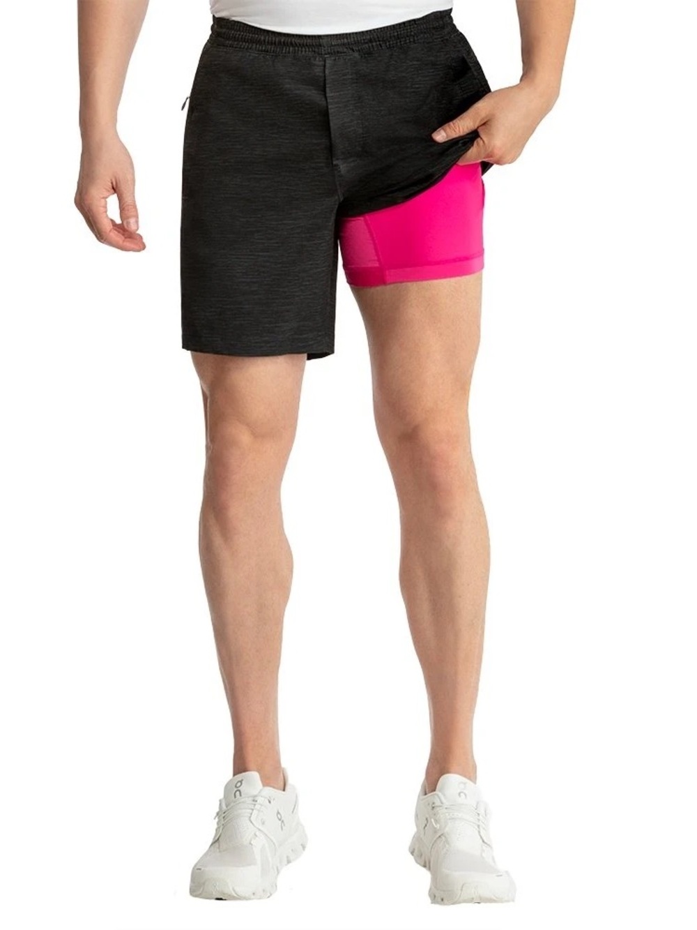 BIRDDOGS Men's Black Active Gym Shorts